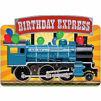 Birthday Express Train Die Cut Foil Birthday Card