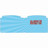 Birthday Express Train Die Cut Foil Birthday Card