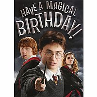 Harry Potter Embossed Birthday Card