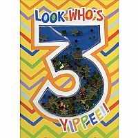 Confetti Shaker: Look Who's 3 Yippee!!