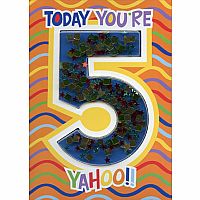 Confetti Card: Today You're 5 YAHOO!!
