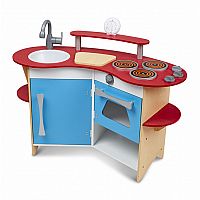 Cook's Corner Wooden Play Kitchen