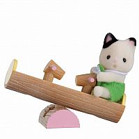 Mini Carry Case: Cat on Teeter Totter