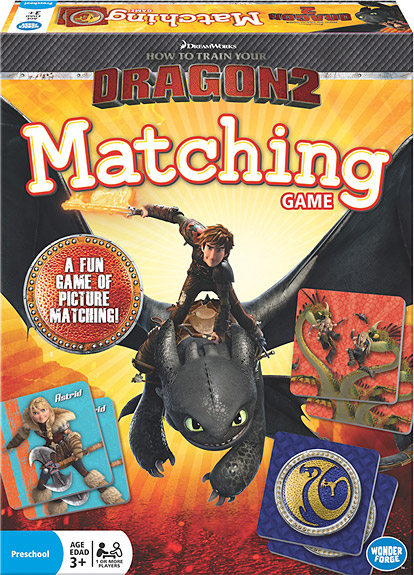 Dream Works How to Train Your Dragon 2 Matching Game Preschool Wonder Forge 