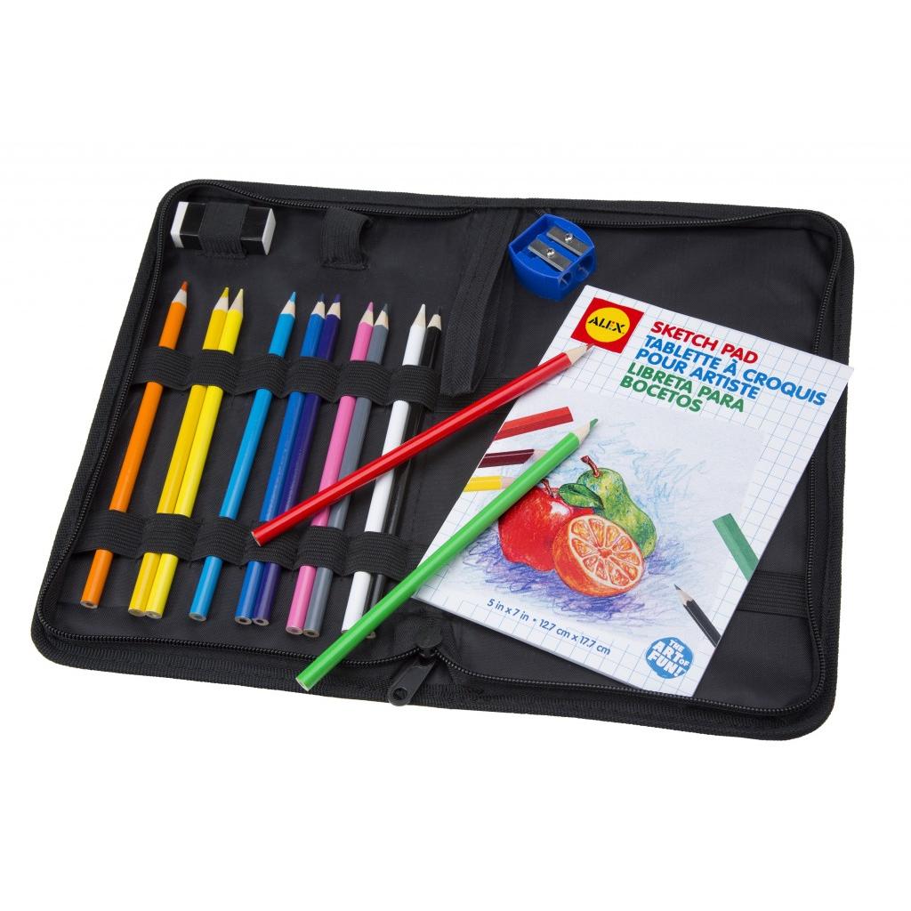 Colored Pencil Case Raff and Friends