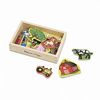 Wooden Farm Magnets