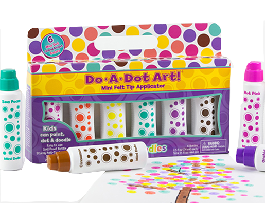 Do-A-Dot Art Mini Washable Markers, Jewel Tone - 6 count