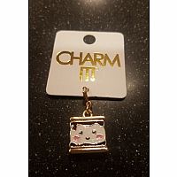 Gold S'Mores Glitter Charm