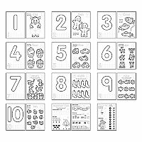 Number Sticker Coloring Book