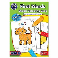 First Words Sticker Coloring Book