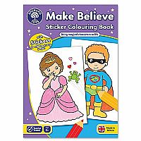 Make Believe Sticker Coloring Book