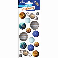 Soft Puffy Planet Stickers