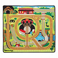 Round the Rails Train Rug