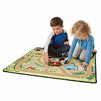 Round the Rails Train Rug