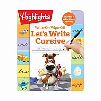 Highlights: Write-On Wipe-Off Let's Write Cursive